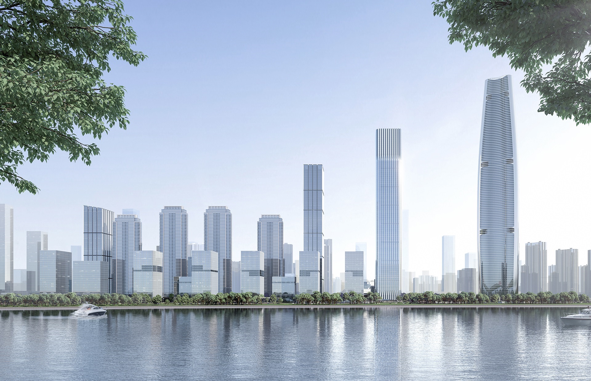 武汉长江中心项目b2-b4项目建筑方案设计